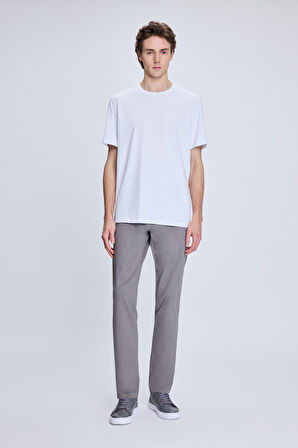 Gri Regular Fit Yandan Cepli Casual Kanvas Pantolon | 50