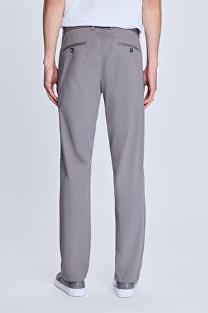 Gri Regular Fit Yandan Cepli Casual Kanvas Pantolon | 50