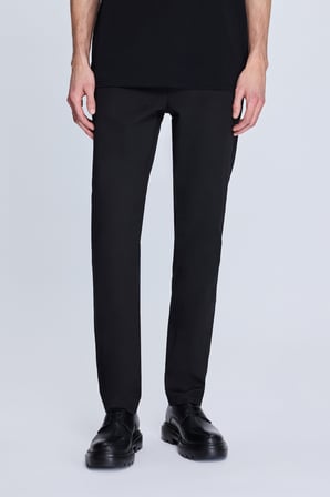 Siyah Dinamik Fit Desenli Yandan Cepli Casual Jogger Pantolon | 36