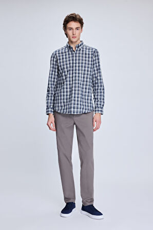 Gri Dinamik Fit Desenli Yandan Cepli Casual Jogger Pantolon | 33
