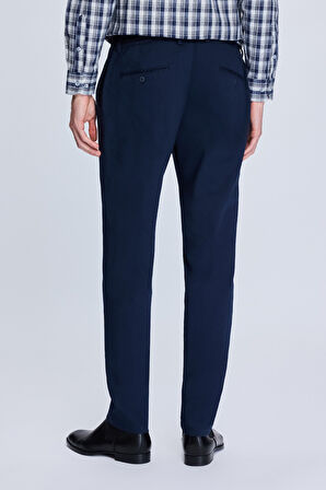 Lacivert Dinamik Fit Desenli Yandan Cepli Casual Jogger Pantolon | 32