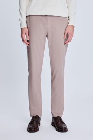 Bej Dinamik Fit Desenli Yandan Cepli Casual Jogger Pantolon | 36
