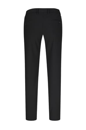 Siyah Rahat Kesim Yandan Cepli Jogger Pantolon | 44