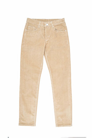 Camel Dinamik Fit 5 Cep Casual Kadife Pantolon | 34