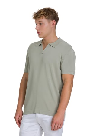 Haki Regular Fit Polo Yaka Rayon Tişört | L