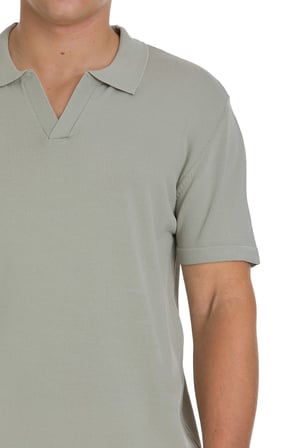 Haki Regular Fit Polo Yaka Rayon Tişört | L