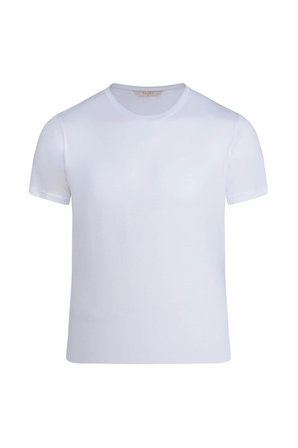 Beyaz Regular Fit Bisiklet Yaka Tişört | XXL