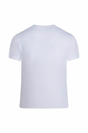 Beyaz Regular Fit Bisiklet Yaka Tişört | XXL