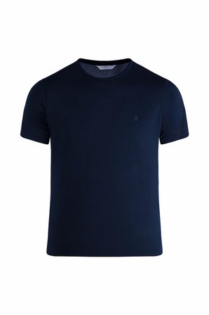 Lacivert Regular Fit Bisiklet Yaka Tişört | M
