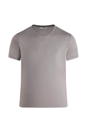 Gri Regular Fit Bisiklet Yaka Tişört | XL