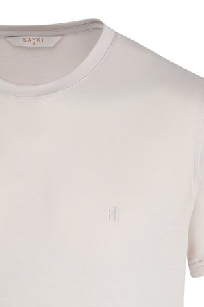 Taş Regular Fit Bisiklet Yaka Tişört | XL