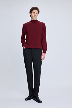 Siyah Dinamik Fit Desenli Yandan Cepli Casual Jogger Pantolon | 46