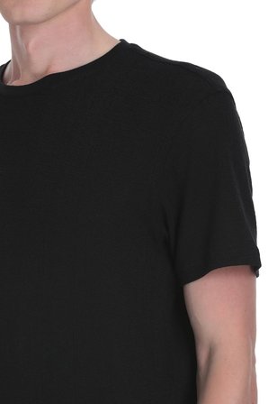 Siyah Regular Fit Bisiklet Yaka Tişört | S