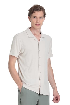 Taş Regular Fit Apaş Yaka Gömlek | M
