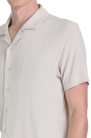Taş Regular Fit Apaş Yaka Gömlek | M