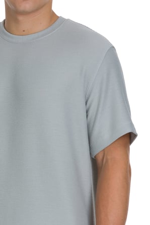 Gri Regular Fit Bisiklet Yaka Basic Tişört | M