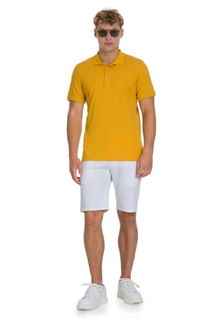 Hardal Regular Fit 100% Pamuklu Polo Yaka Tişört | L