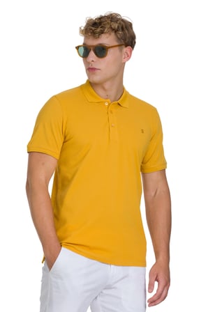 Hardal Regular Fit 100% Pamuklu Polo Yaka Tişört | L