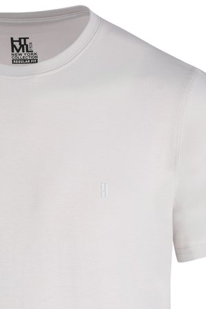 Taş Regular Fit Bisiklet Yaka Pamuklu Tişört | L