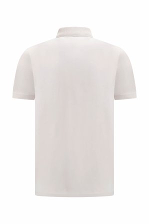 Ekru Regular Fit Polo Yaka Pamuklu Tişört | L