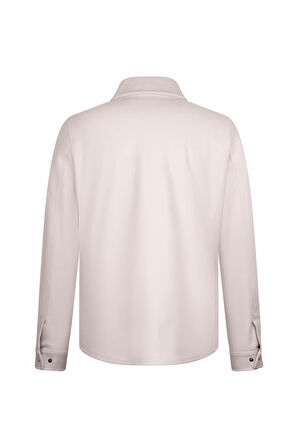 Taş Regular Fit Bebe Yaka Yünlü Kaşe Mont | M
