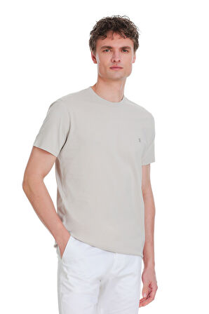 Taş Regular Fit 100% Pamuk Bisiklet Yaka Tişört | XXL