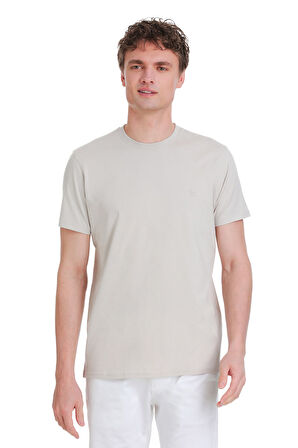 Taş Regular Fit 100% Pamuk Bisiklet Yaka Tişört | XXL