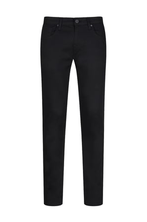 Siyah Rahat Kesim Fit 5 Cep Kanvas Pantolon | 33