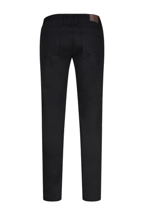 Siyah Rahat Kesim Fit 5 Cep Kanvas Pantolon | 33