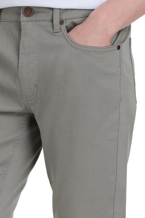 Haki Dinamik Fit 5 Cep Basic Kanvas Pantolon | 32