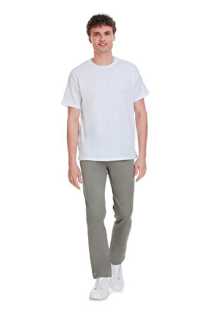 Haki Dinamik Fit 5 Cep Basic Kanvas Pantolon | 36