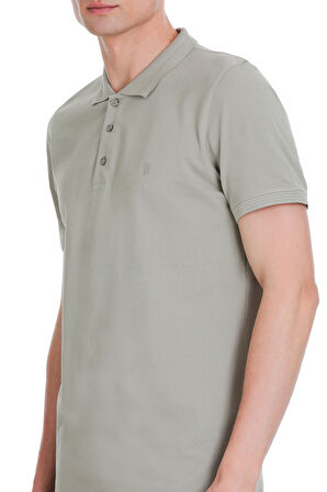 Haki Regular Fit 100% Pamuk Polo Yaka Tişört | M