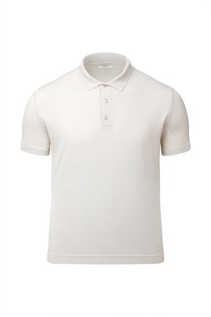 Ekru Regular Fit Polo Yaka Rayon Tişört | M