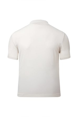 Ekru Regular Fit Polo Yaka Rayon Tişört | M