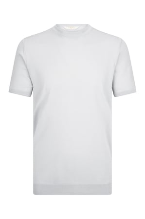Gri Regular Fit  Bisiklet Yaka Rayon Tişört | L