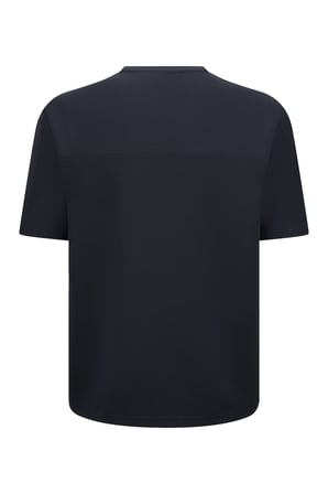 Lacivert Regular Fit Bisiklet Yaka Oversize Tişört | M