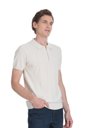 Taş Regular Fit Polo Yaka Rayon Tişört | XXL