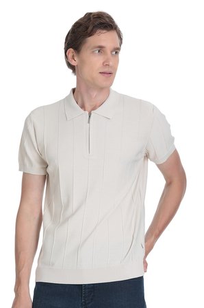 Taş Regular Fit Polo Yaka Rayon Tişört | XXL