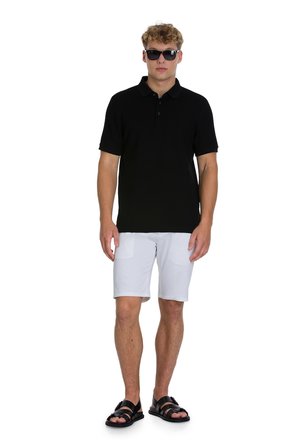 Siyah Regular Fit 100% Pamuk Polo Yaka  Merserize Tişört | S