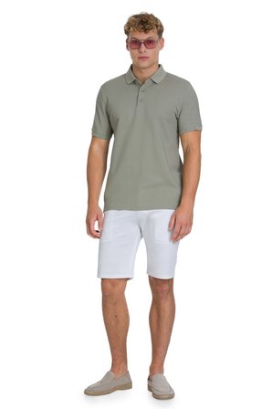 Haki Regular Fit 100% Pamuk Polo Yaka  Merserize Tişört | L