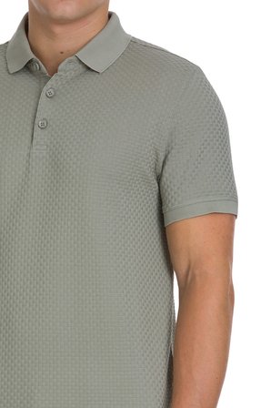 Haki Regular Fit 100% Pamuk Polo Yaka  Merserize Tişört | L
