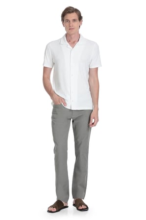 Beyaz Regular Fit Apaş Yaka Gömlek | XL