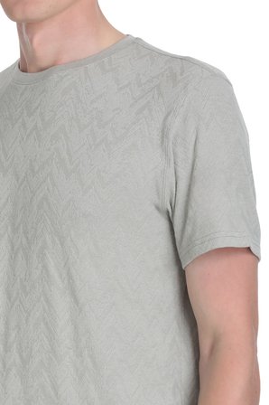 Haki Regular Fit Bisiklet Yaka Tişört | L