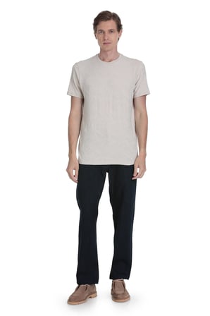 Taş Regular Fit Bisiklet Yaka Tişört | S