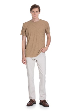 Vizon Regular Fit Bisiklet Yaka Tişört | S
