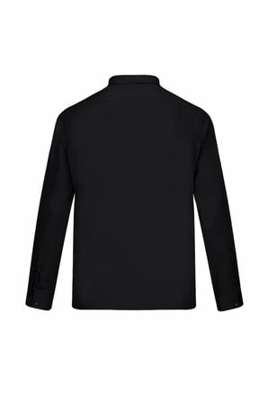 Siyah Klasik Fit Slim Yaka Pamuklu Uzun Kollu Klasik Gömlek | XL