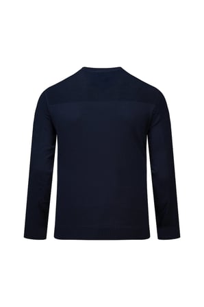 Lacivert Regular Fİt Bisiklet Yaka Rayon Kazak | M