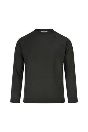 Haki Regular Fit Bisiklet Yaka Yünlü Kazak | XL