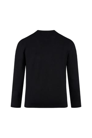 Siyah Regular Fit Bisiklet Yaka Kazak | XL