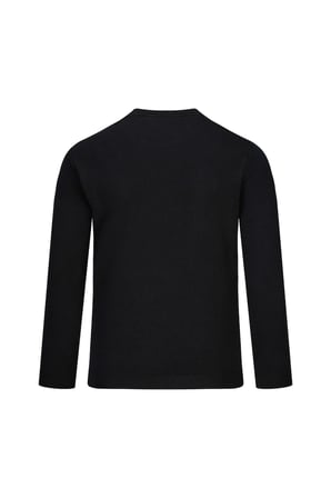Siyah Regular Fit Yarım Balıkçı Yaka Kazak | XL